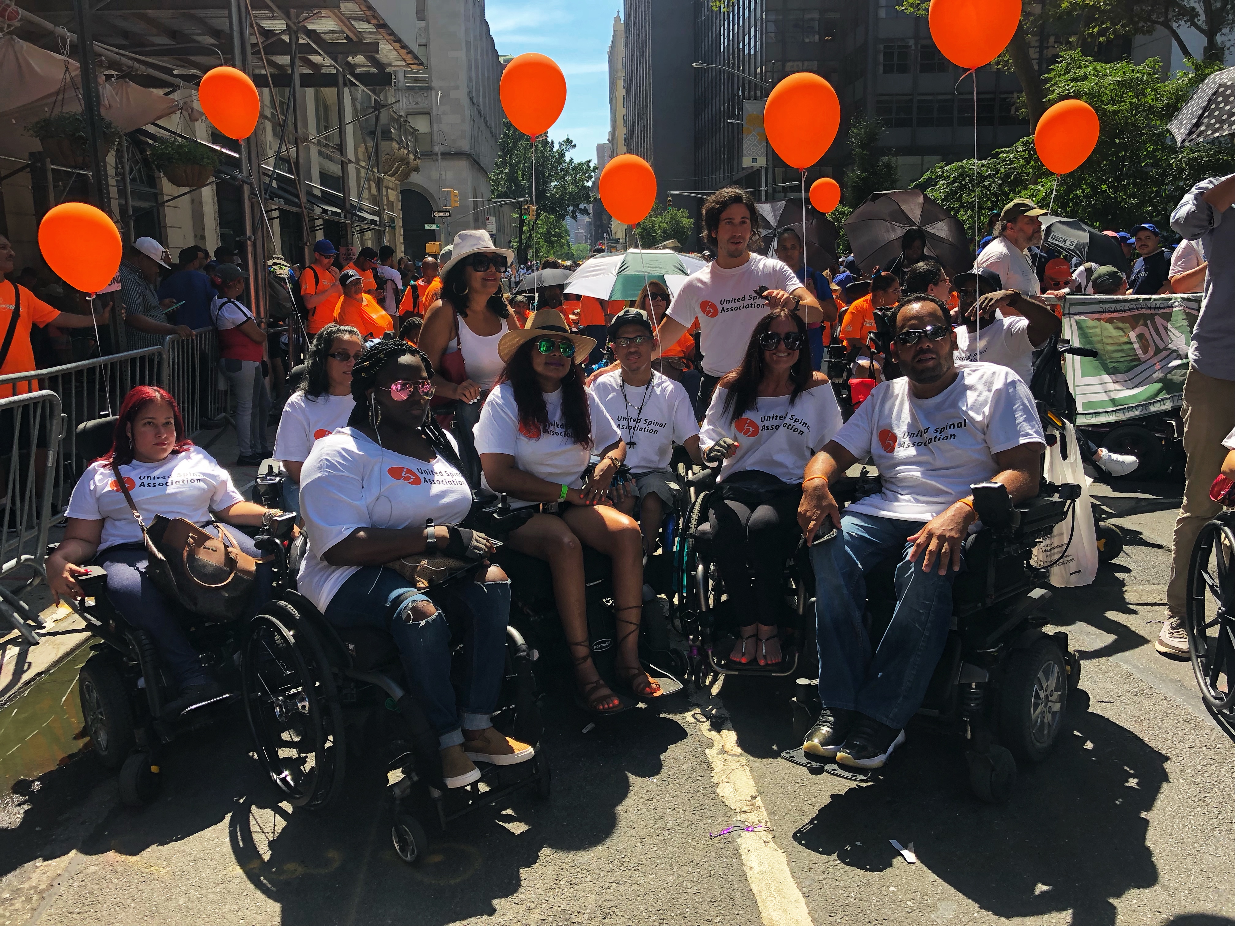 United Spinal volunteers at Disability Pride Parade in New York City 