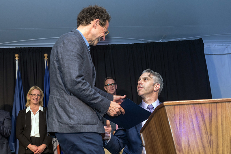 Image of Public Service Award accepted by Whitney Museum of American Art representative Adam D. Weinberg, Whitney Museum Director