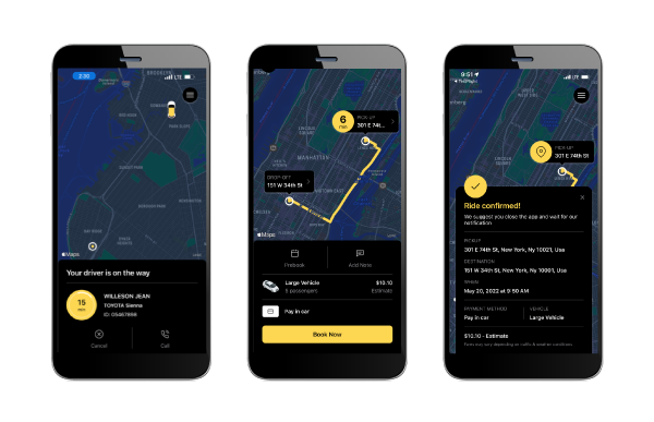 Accessible Dispatch NYC App multiple view